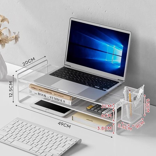Computer Monitor Riser Holder Laptop Cooling PC Screen Stand Bracket Desktop - Picture 14 of 22