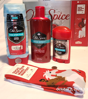 Old Spice Pure Sport Plus gift pack Bundle | eBay