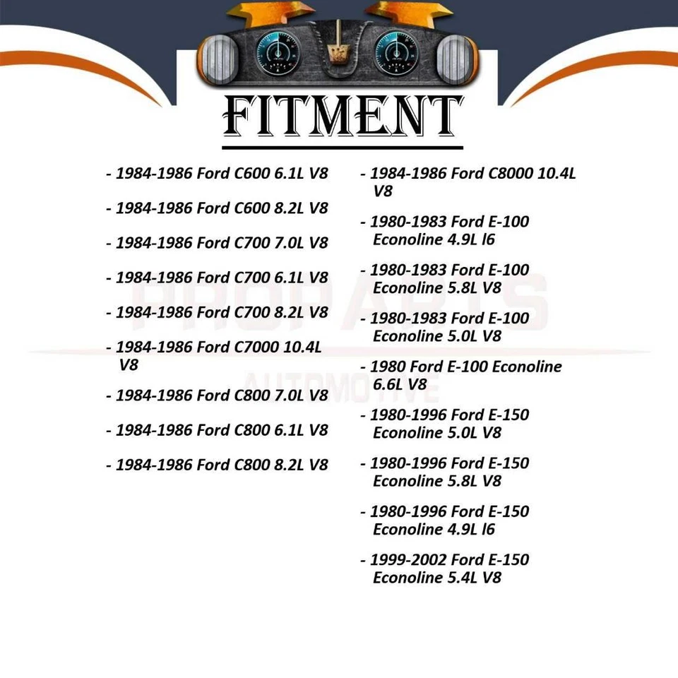 1x Power Steering Pump For 1980-1983 Ford E-100 Econoline Club Wagon 4.9L - Image 2 of 4