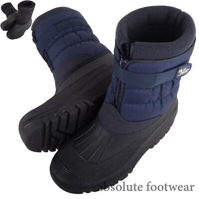 Herren Herren Thermo Wasserabweisend Reißverschluss Winter Schnee Outdoor Stiefel