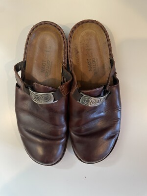NAOT BROWN LEATHER CLOGS Brown Size 37 usa