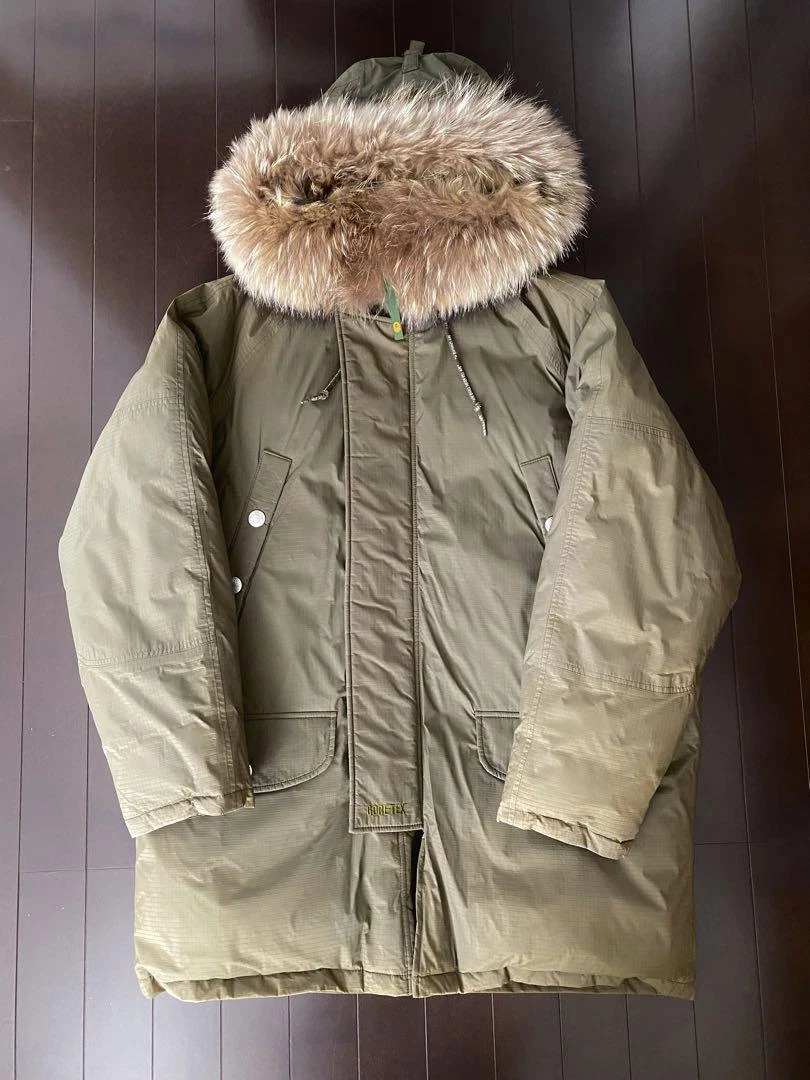 A BATHING APE (BAPE) Giacca uomo BAPE usata in buone condizioni M Ape Gore Tex N3Bdown Olive L autentica rara scimmia