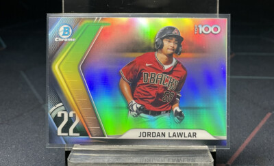 2022 Bowman Chrome Baseball Scouts Top 100 # BTP-22 Jordan Lawler Diamondbacks
