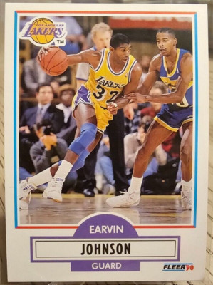 1990-91 Fleer Magic Johnson #93 Los Angeles Lakers