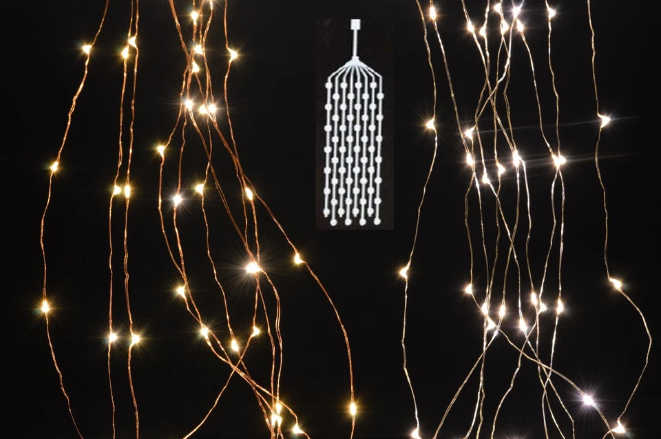 LED Drahtbüschel Stränge Micro Lichterkette Drahtbeleuchtung Drahtlichterkette - Bild 2 von 2