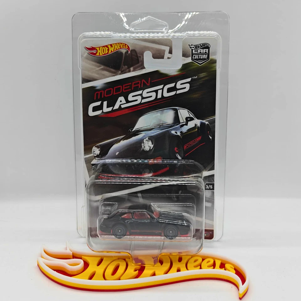 Porsche 964 2017 negro moderno clásico cultura 1:64 3/5 envío gratuito Hot Wheels Foto 2 de 4