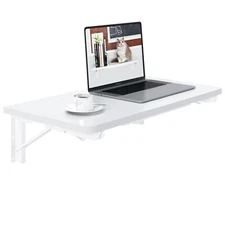 Wall Mounted Desk, Folding Desk for Small Spaces Floating Shelf Organizer.