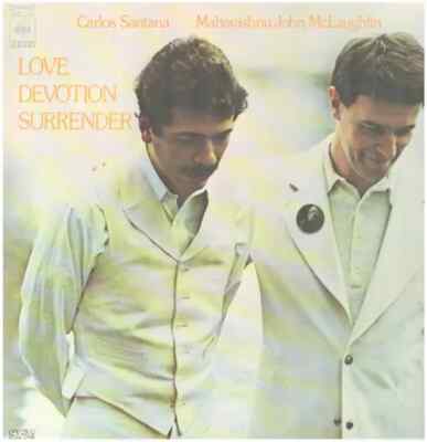 LP Carlos Santana , John McLaughlin Love Devotion Surrender GATEFOLD + INSERT