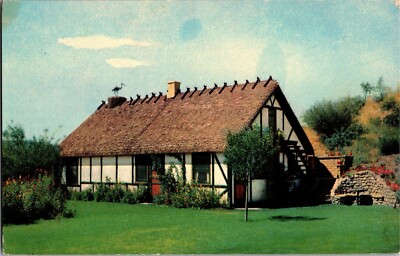 Danish House Solvang CA Santa Ynez Valley Vintage Postcard G27