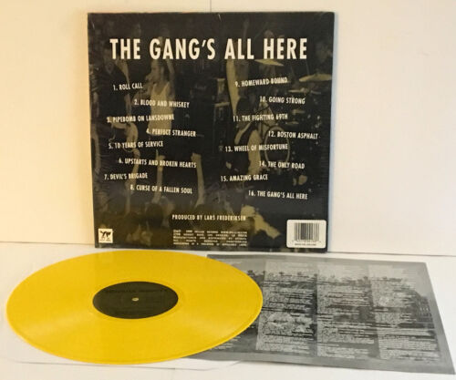 DROPKICK MURPHYS the gang's all here Lp YELLOW Vinyl Record with lyrics insert - Picture 2 of 2