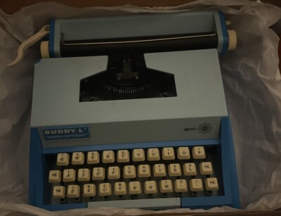 Vintage Buddy L Easy Writer 200 Toy Two Tone Blue Typewriter | eBay