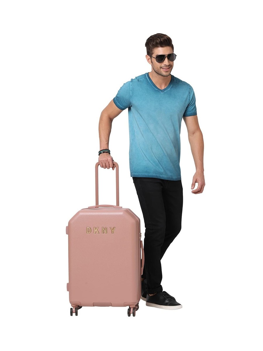 Pink Dkny Luggage Bag DKNY Allure, Dark Rose, 25 Inch Upright