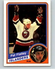 1984-85 O-Pee-Chee #124 Patrick Flatley  RC Rookie New York Islanders V64081