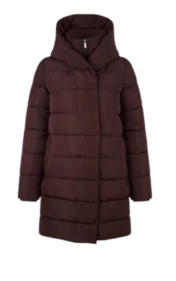 Hobbs Hadley Women's Beetroot Puffer Hooded Warm Coat Jacket UK