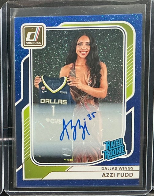 2026 Panini Donruss WNBA Azzi Fudd Auto Autograph Shimmer Blue Rated Rookie