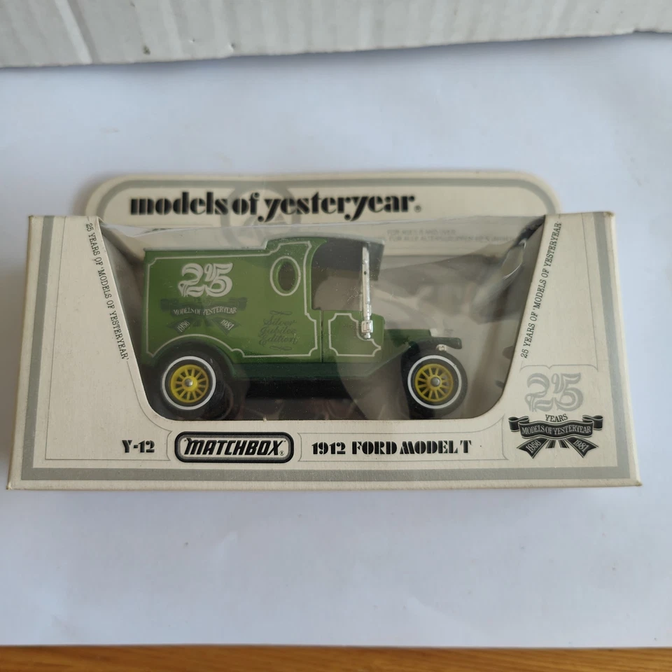 Matchbox Models of Yesteryear Ford Model T Silver Jubilee Diecast Car NIB Vintag - Image 3 of 4
