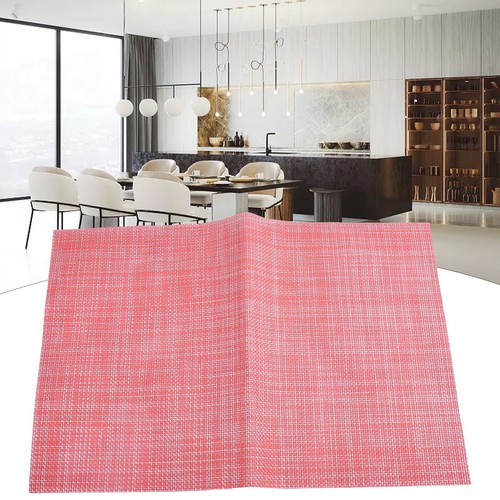 Thick Woven PVC Placemat for Household Dining Table Solid Color (60 characters) - Picture 14 of 61