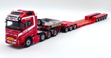 Volvo FH5 GL XL 8x4 lowloader trailer "Kloster A/S" WSI truck models 1:50 scale