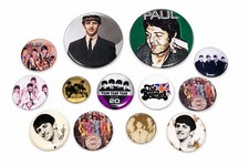Vintage The Beatles Pinback Pin Button Lot of 13 Vtg Pins Rare