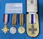 1917 Gallantry Military Cross & WW1 Trio to Captain A D Openshaw - Essex Regimen