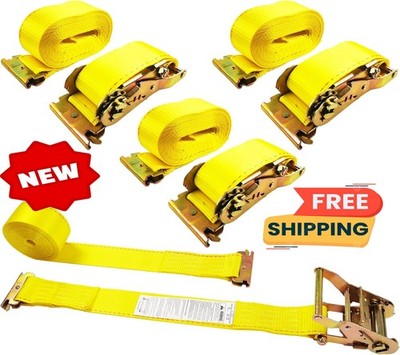 Correas de trinquete E-Track, paquete de 4, 5 cm x 6 m, resistentes, resistencia