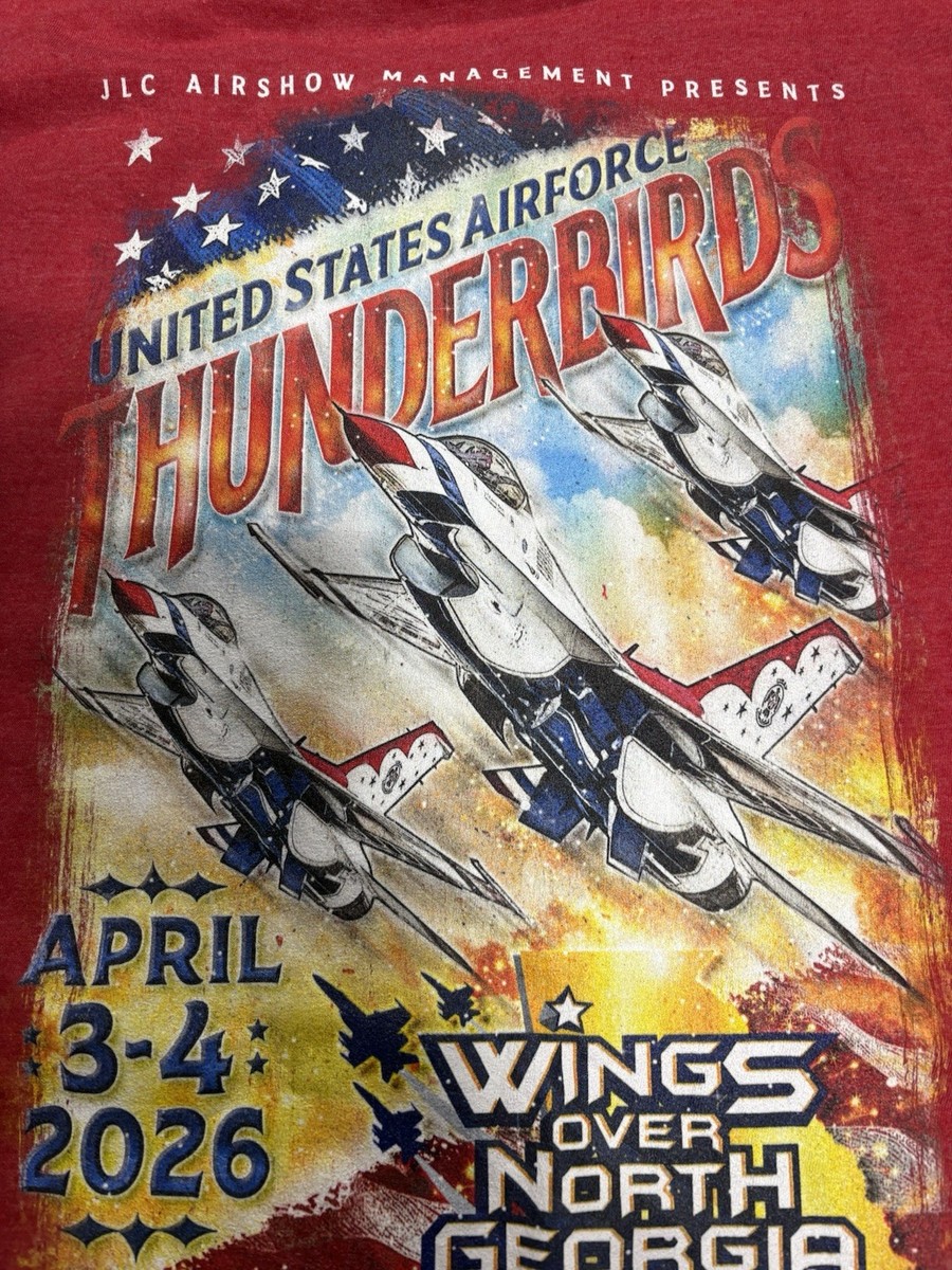 Thunderbirds US Air Force airshow T-shirt Adult 3X Large New Wings