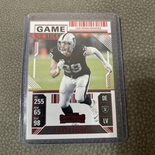 2024 Panini Contenders - Maxx Crosby #52 Red Game Ticket