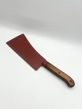 Vintage Antique Nichols Bros Warranted # 9 Meat Cleaver Butcher Knife