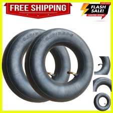 2 Pack 4.10/3.50-5 Inner Tube with TR-87 Bent Valve Stem For Wheelbarrows,Mow...