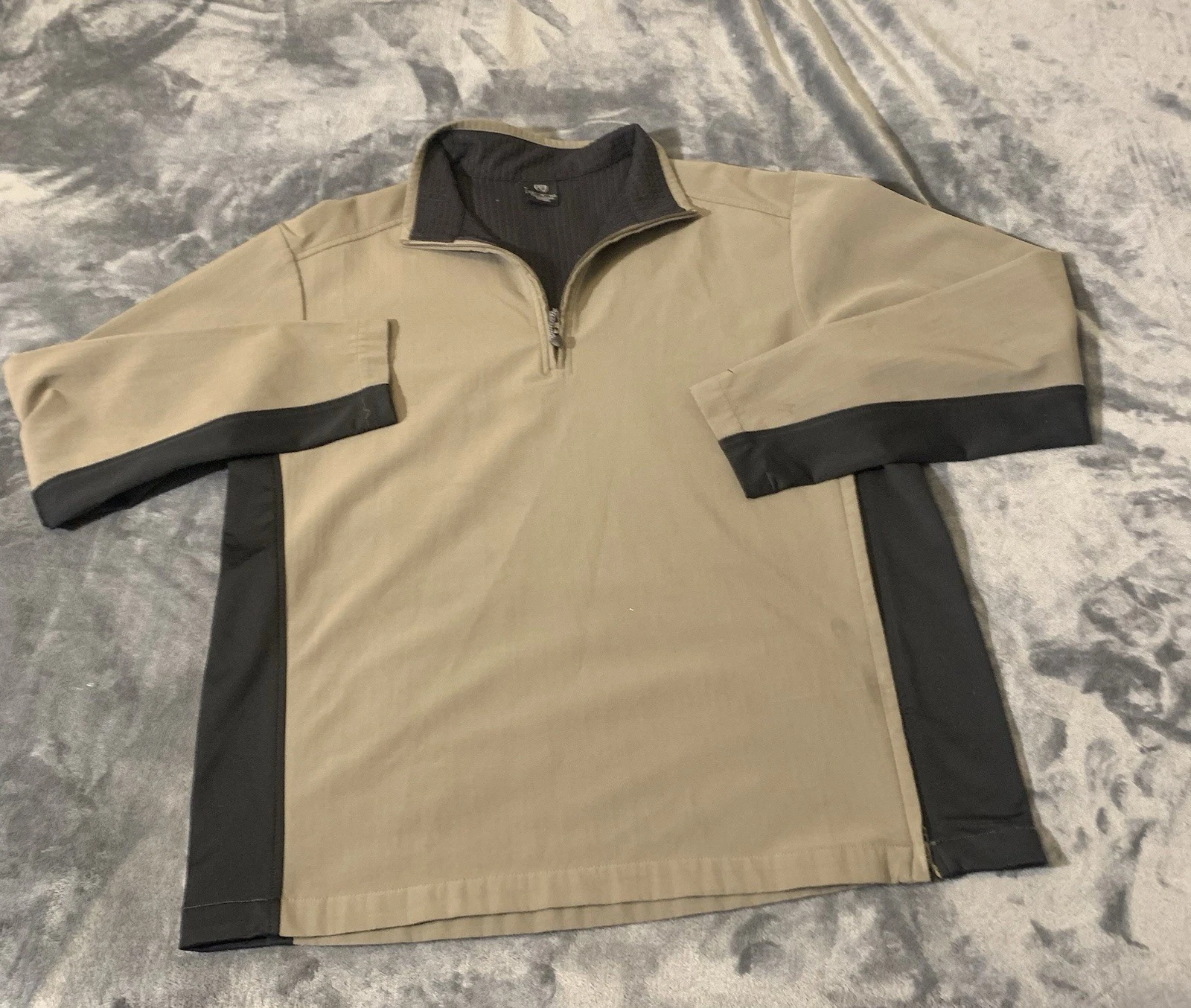 Nike Golf Fit Storm Tan Brown Lined jacket Coat Pullover XL