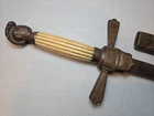 Civil War Militia Saber Sword w/Scabbard Throat - Etched