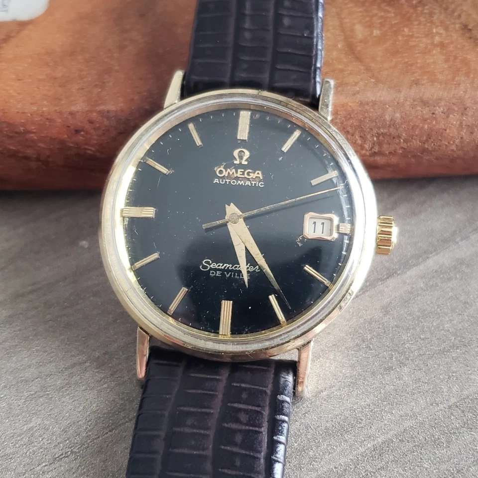 Vintage Omega Seamaster De Ville Automatic Watch Original Black Dial G G2U - Image 4 of 4