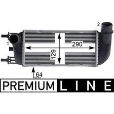 Ladeluftkühler MAHLE CI 436 000P für Fiat Ford 500 KA