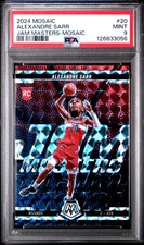 2024 PANINI MOSAIC JAM MASTERS MOSAIC #20 ALEXANDRE SARR PSA 9