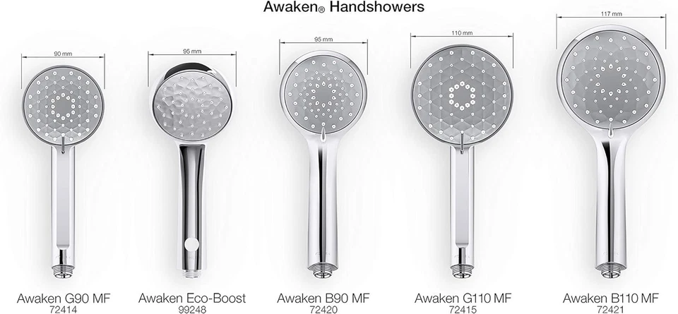 K- Awaken B90 Multifunction HandShower - Vibrant Nickel - Image 4 of 4
