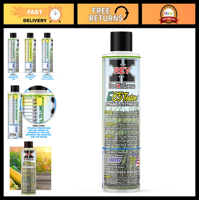 E85 Ethanol Testing Kit - Reusable Gasoline Test for Corn Fuel - Accurate Result