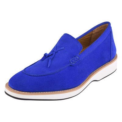 LIBERTYZENO Mens Genuine Suede Leather Tuxedo Loafer Tassel  display picture 2