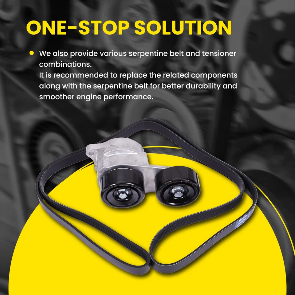 Serpentine Belt for BMW 135i 335i xDrive 335xi 335is 3.0L 7PK1855 - Image 4 of 4