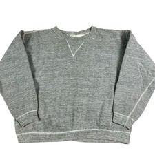 Vintage 60s single V classic heather gray Crewneck sweatshirt size M