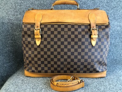 Authentic Louis Vuitton Damier Ebene Clipper Travel Bag 100th Limited M99039