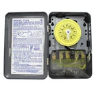 Intermatic T104 24‑Hour Mechanical Time Switch, 208‑277V, DPST, Gray Indoor/Out