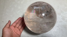 142mm 3990g Natural clear Sphere Crystal Ball HEALING