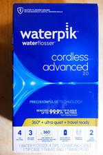 Waterpik WP580CD Cordless Advanced 2.0 Water Flosser White with Travel Bag