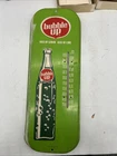 Vintage Bubble Up Soda Thermometer Tin Advertising Sign