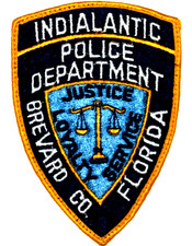 INDIALANTIC - POLICE DEPARTMENT -FLORIDA FL Sheriff Police Patch BREVARD CO USED