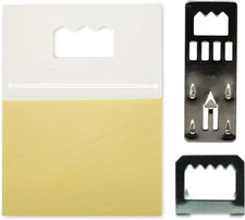 Foam Board Assortment - 25 Pack Includes Kwik Hangers, Metal Sawtooths, and Adhe