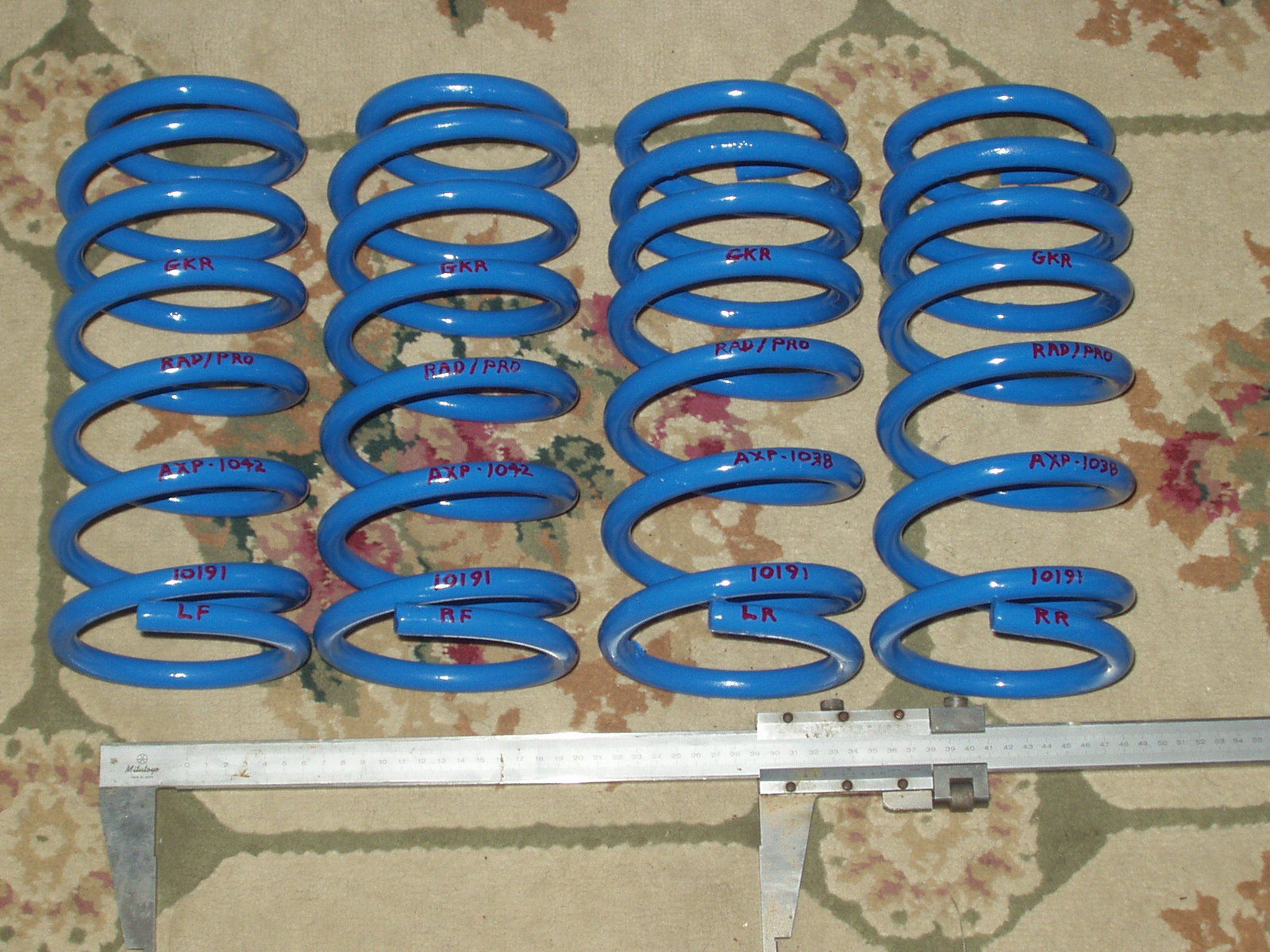 GKR RAD/PRO PROGRESSIVE RAISED HEIGHT RALLY COIL SPRING SETS AUDI VW