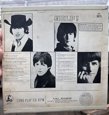 The Beatles Help! 1st UK Parlophone Stereo Pressing | eBay