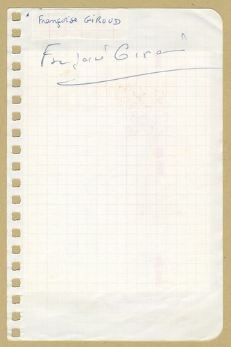 Françoise Giroud (1916-2003) - Écrivaine - Page signée + Photo - Cannes 1990 - Imagen 2 de 4