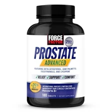 Force Factor Prostate Advanced Prostate Supplement, Saw Palmetto, Pygeum 180ct
